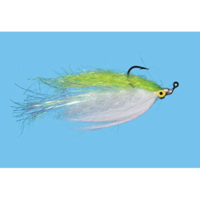 Solitude Flashtail Clouser Chartreuse/Whie 3/0
