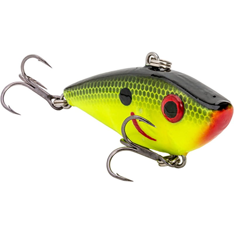 Strike King Red Eyed Bitsy Shad – 1.5 Inch Black Back Chartreuse