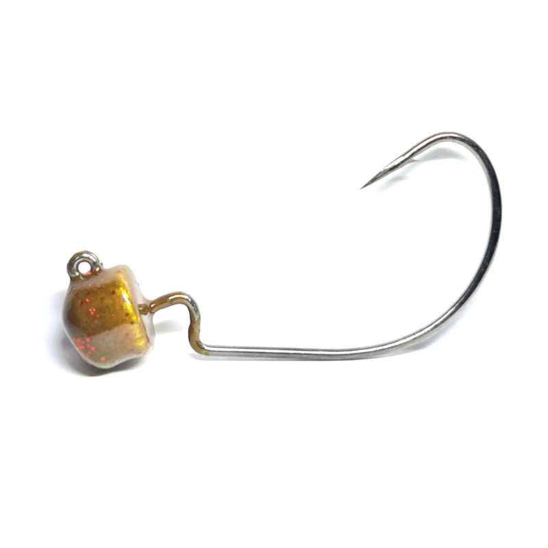 Watermelon Flakes EWG Ned Rig Jig Heads 3pk 3/32oz