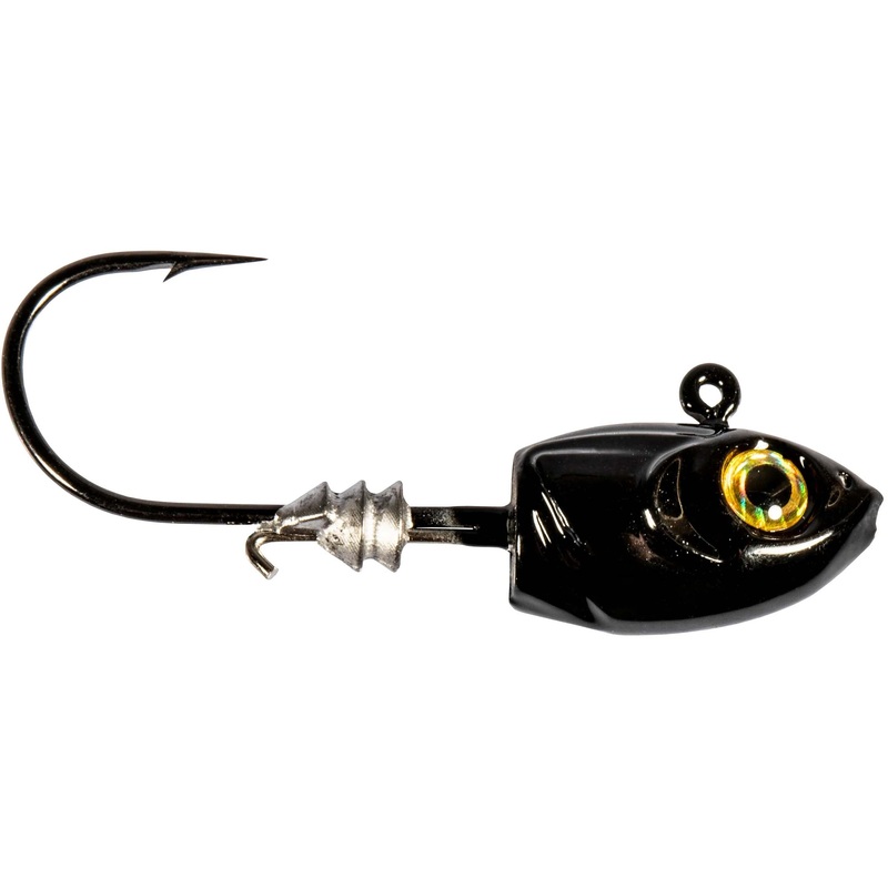 Z-Man Micro Shad Headz Finesse Jigheads – 4 Pack Black 1/16 oz