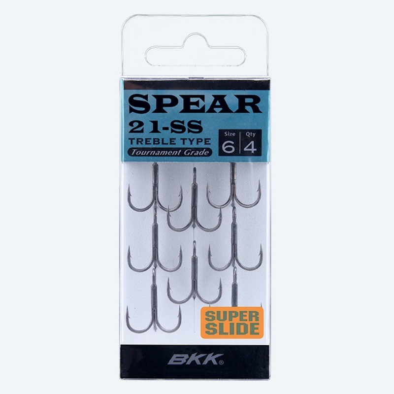 BKK HOOKS SPEAR 21-SS TREBLE HOOKS Size 6 – 8pk