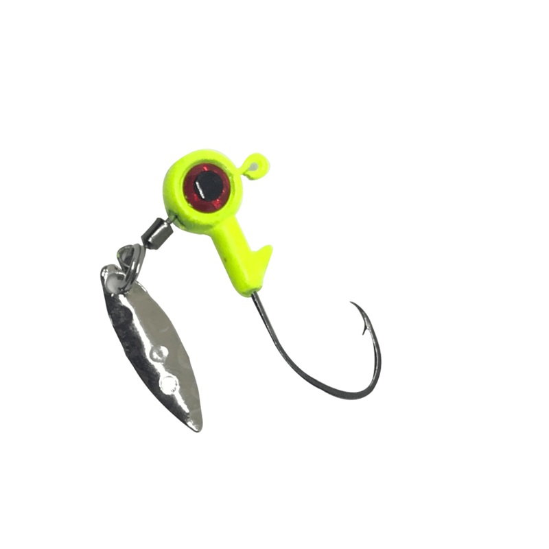 Bone Head BX Bladed Jig Heads 1/16oz (5 Pk) Chartreuse