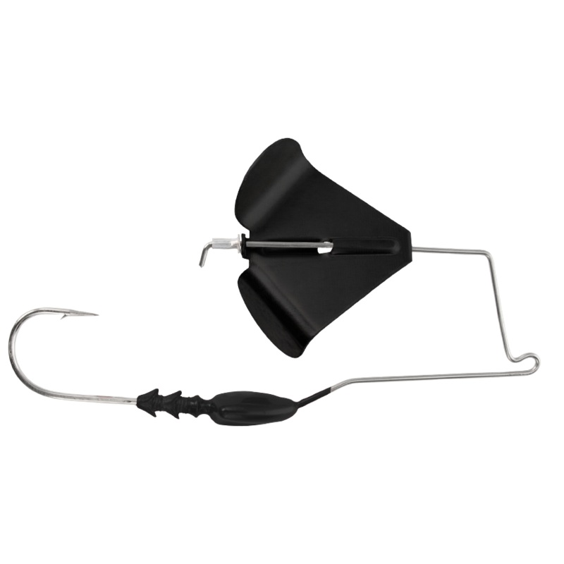 BUCKEYE LURES G-BUZZ BUZZ BAIT Black w/Black Blade 1/4