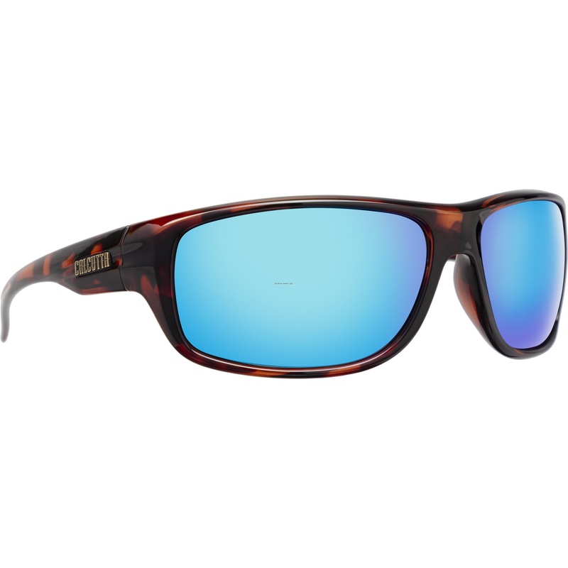 Calcutta Marsh Discover Series Sunglasses Shiny Tortoise/Blue Mirror