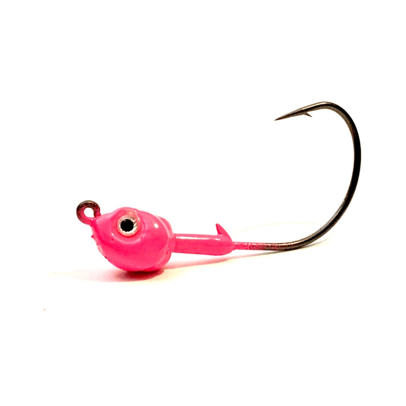 Pink Kahle Hook Live Bait Jig Heads 3pk 1/8oz