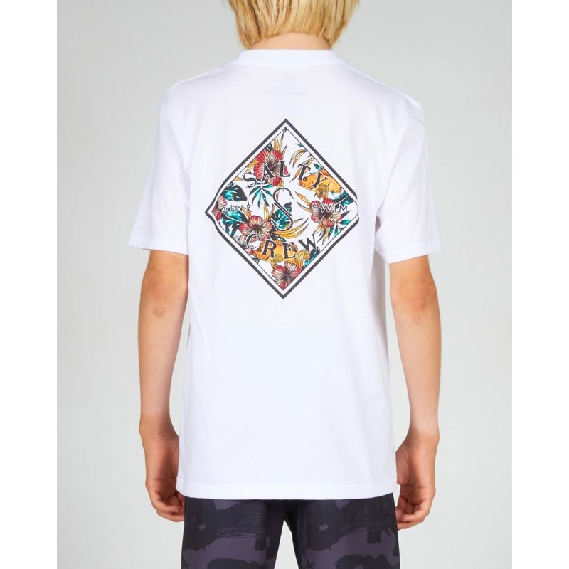 SALTY CREW TIPPET LINEUP BOYS S/S TEE WHITE S