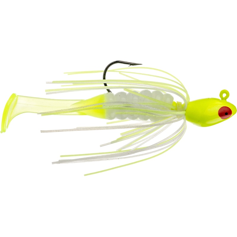 Strike King Mr. Crappie Krappie Kicker Pre-Rigged Swim Jig Refrigerator White 1/4 oz