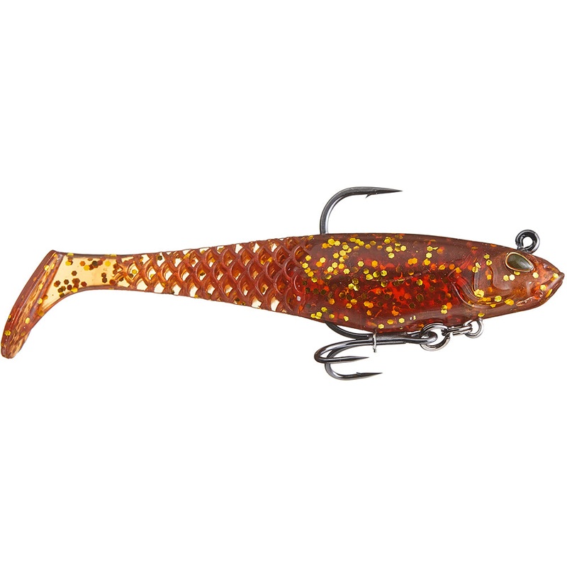 Berkley PowerBait Saltwater CullShad Pre-Rigged Soft Body Swimbait – 4 Inch Black Shad 4 inch