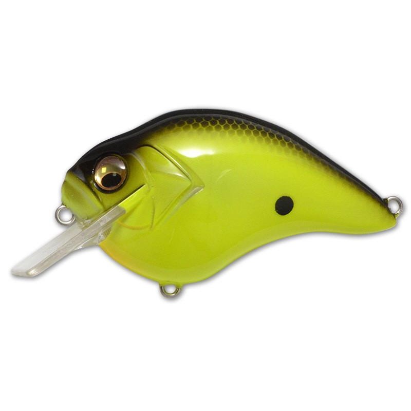 Megabass S Crank 1.5 Shallow Squarebill Crankbait Black Back Chartreuse