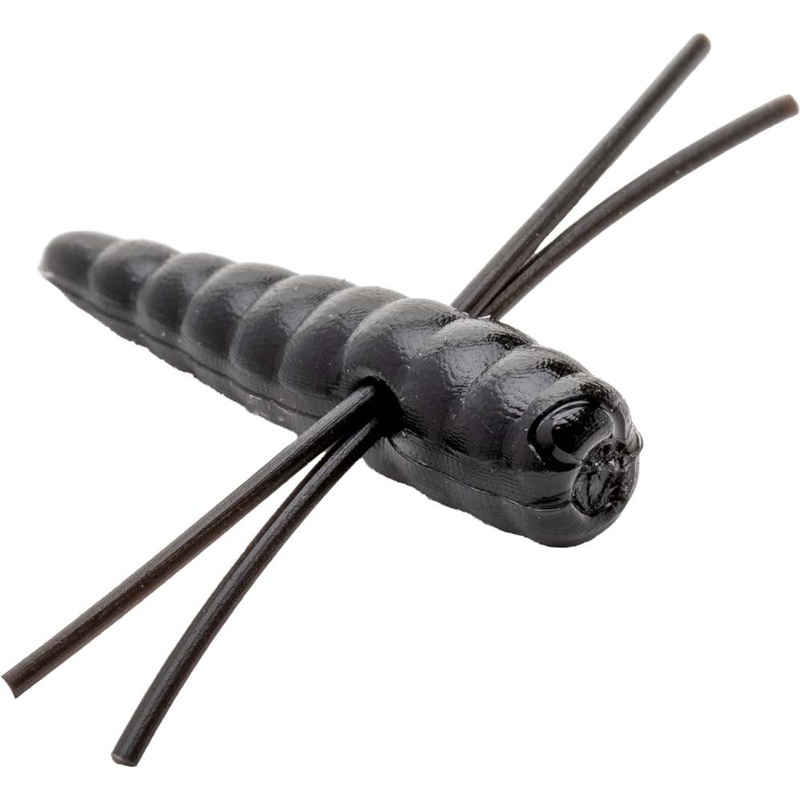 Mr. Crappie Maxie Waxie Soft Plastic – .75 Inch Black