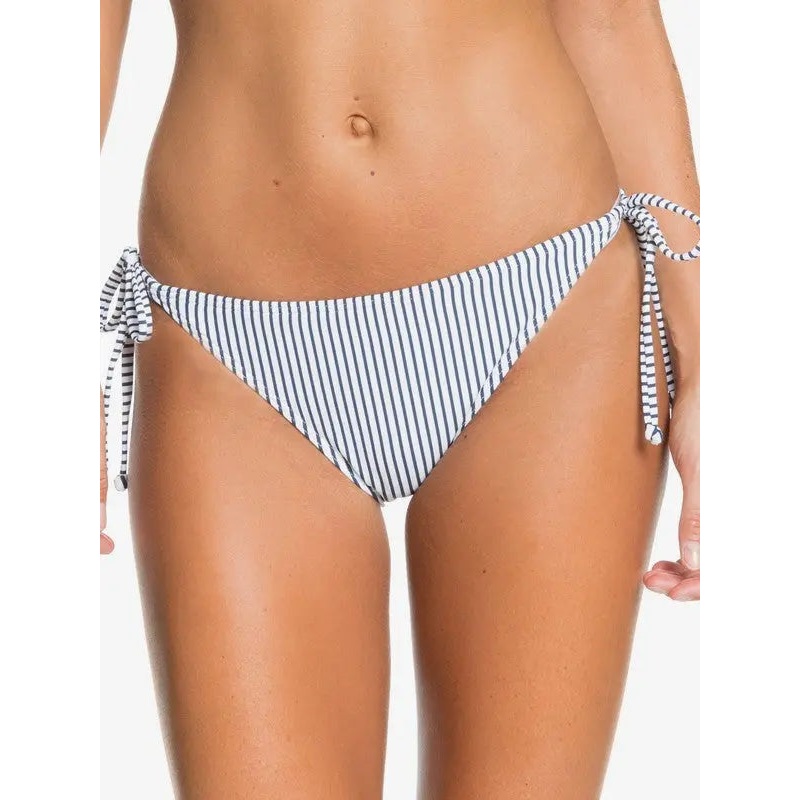 ROXY PRINTED BEACH CLASSICS MODERATE BIKINI BOTTOMS AIRY BLUE HEATER XL