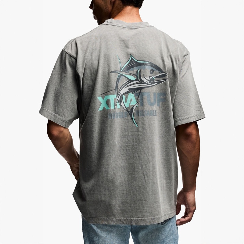 Xtratuf Men’s Short Sleeve Tee Ultimate Gray Ultimate Gray Medium