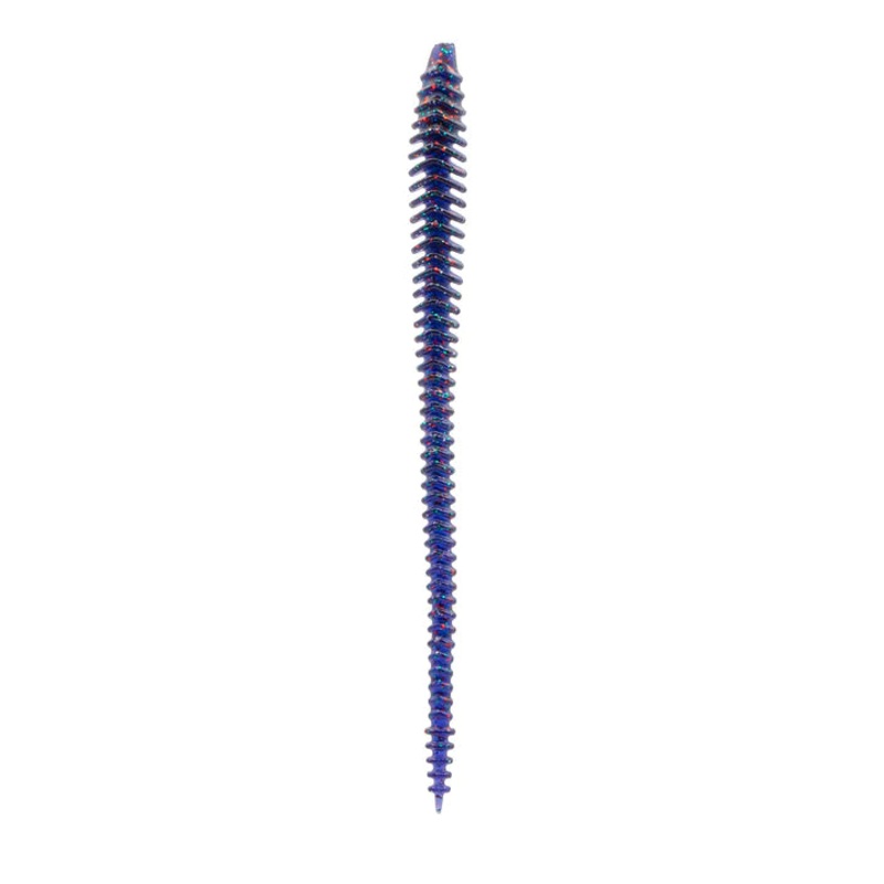 6th Sense Boosa 6.5″ Shakey Worm (10 Pk) Blue Fleck Magic