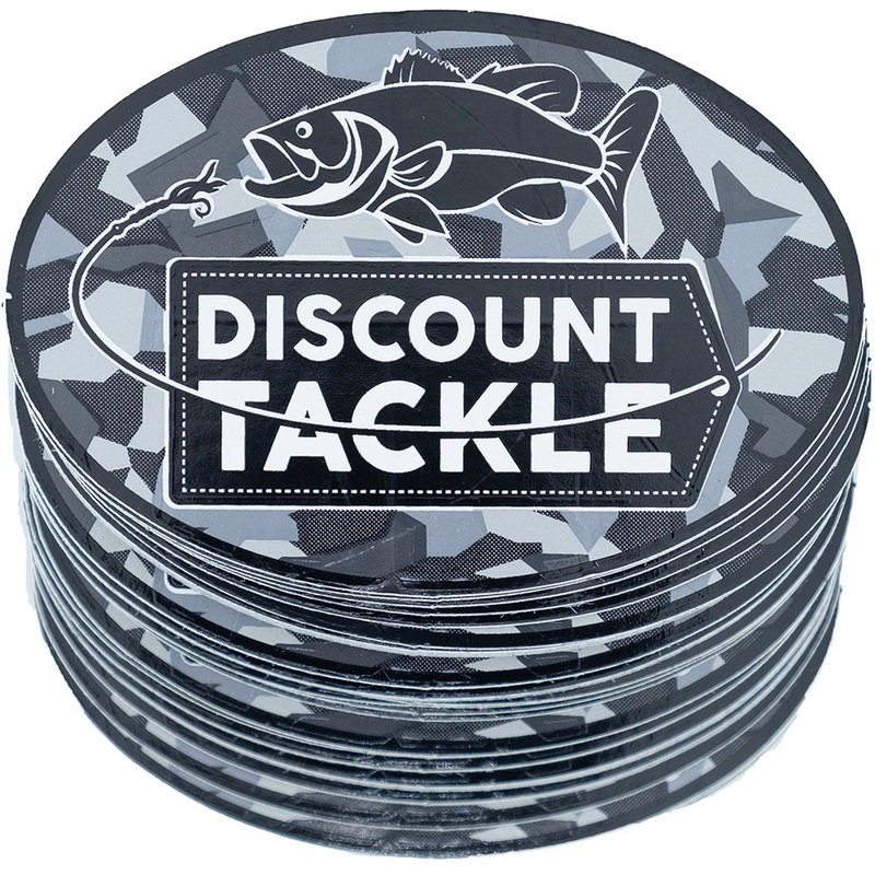 Discount Tackle Bulk Sticker Packs – 100 Count Black Camo 100 Sticker