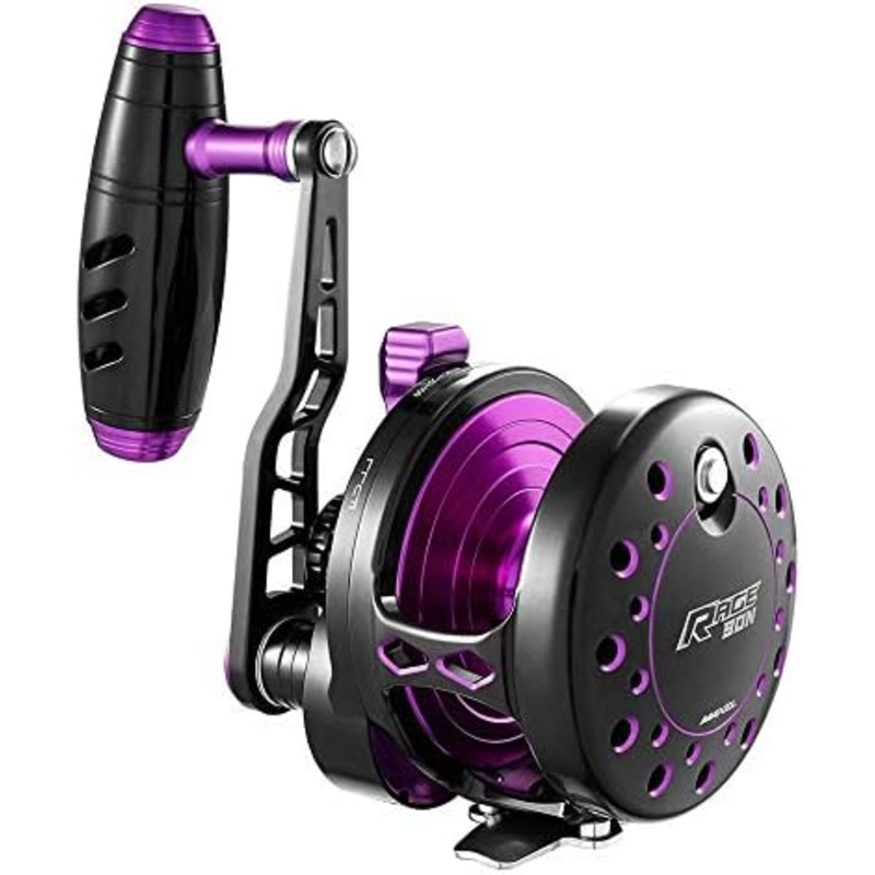 Maxel RAGE25H-PBK Rage Conventional Lever Drag High Speed Jigging Fishing Reel