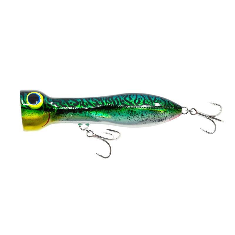 Nomad Chug Norris Poppers Fireball Red Head Length : 3.75″ – Weight: 3/4oz