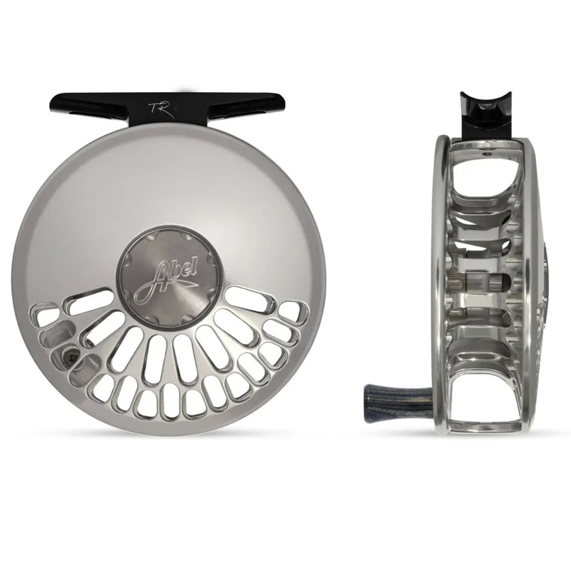 Abel TR Fly Reel – Custom – Platinum 2/3 Platinum – Ebony Handle