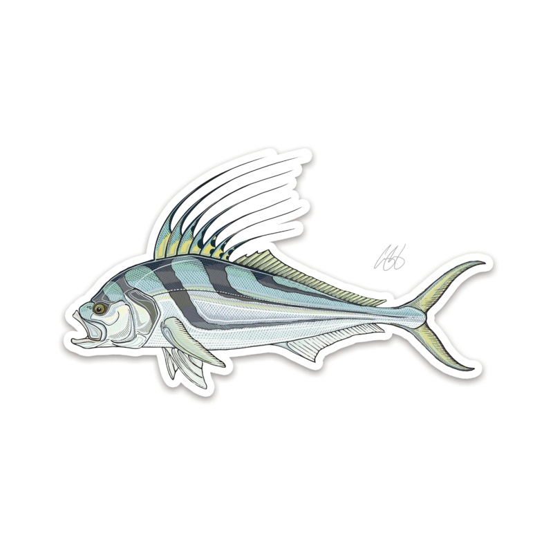 Casey Underwood Roosterfish Decal Sticker