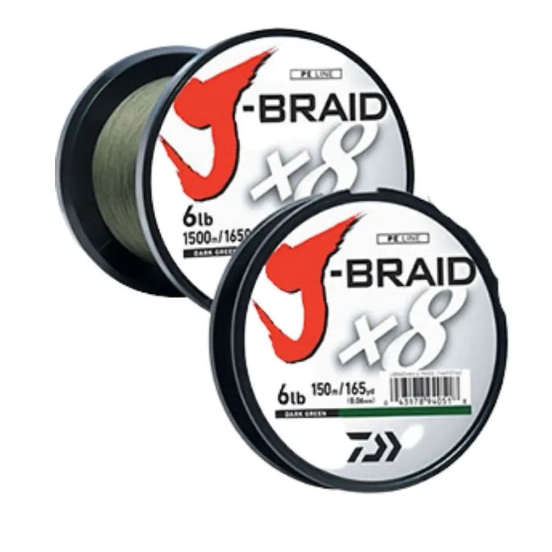 DAIWA J-BRAID x8 BULK SPOOL 3000YDS MULTI COLOR 40lb
