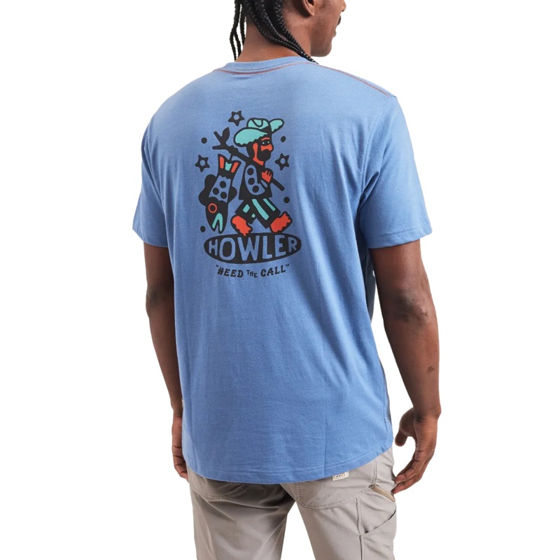 Howler Brothers Travelin’ Light Select Pocket T Blue Mirage M