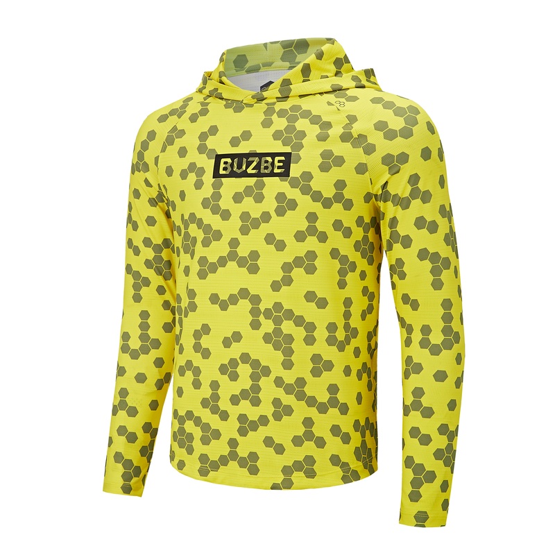 Name Badge LS Performance Hoodie – Yellow Hex Yellow Hex S
