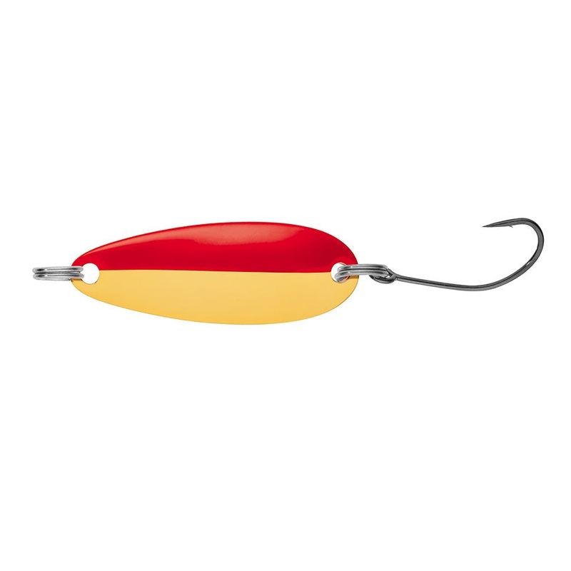 Daiwa Qunai Spoons Length: 1 2/3″ – Weight: 1/12oz Gold Red
