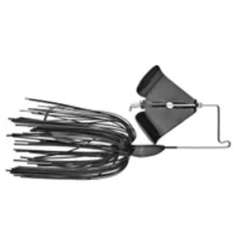Greenfish Tackle Hammerhead Buzz 1/4oz Black Skirt Black Blade