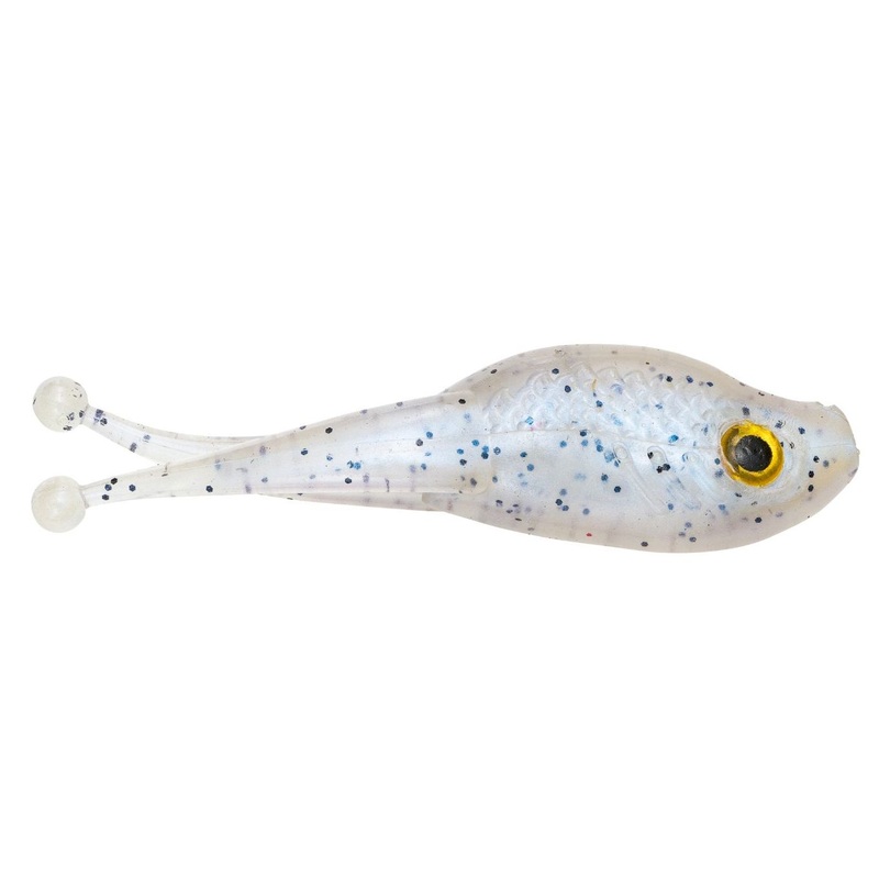 Mr. Crappie Scizzor Shad Soft Plastic – 10 pack Glimmer Blue