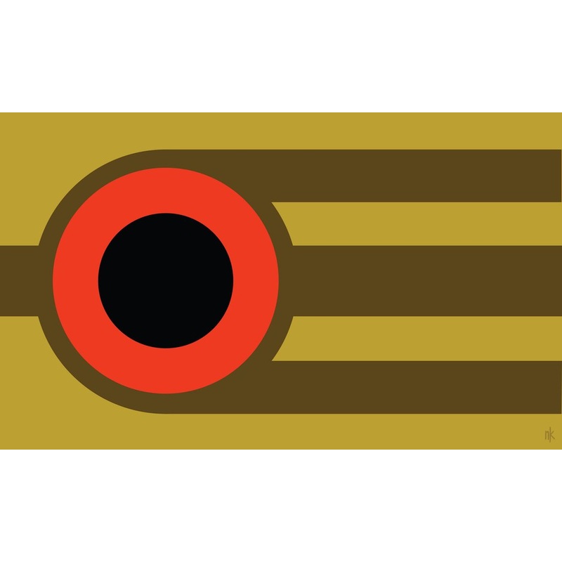 Nate Karnes Smallmouth Bass Flag Decal