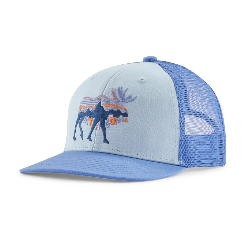 Patagonia Kid’s Trucker Hat Fitz Roy Guanaco: White / FGWI One Size