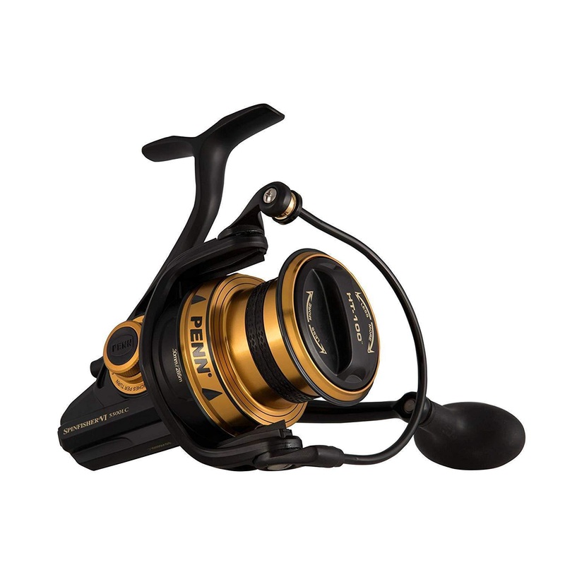 Penn Spinfisher VI Long Cast Spinning Fishing Reel, CNC Gears, HT100 Drag, IPX5 SSVI7500LC