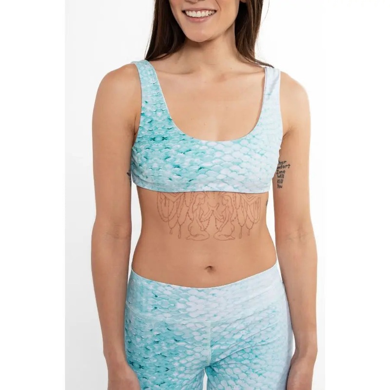 REEL SKIPPER CLASSIC BIKINI TOP CORAL SCALE L
