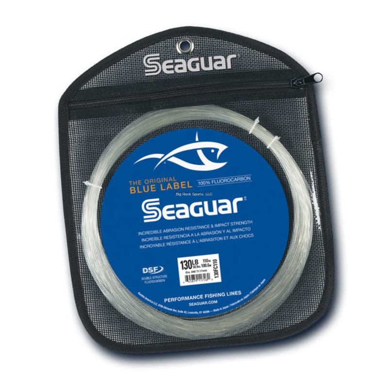 Seaguar Blue Label Big Game Fluorocarbon Leader Material 110yd 130lb