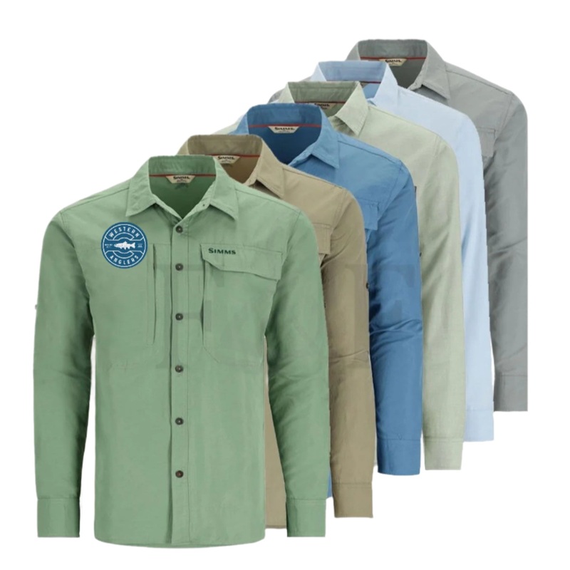 Simms – M’s Guide Fishing Shirt (Western Anglers Logo) Cinder L