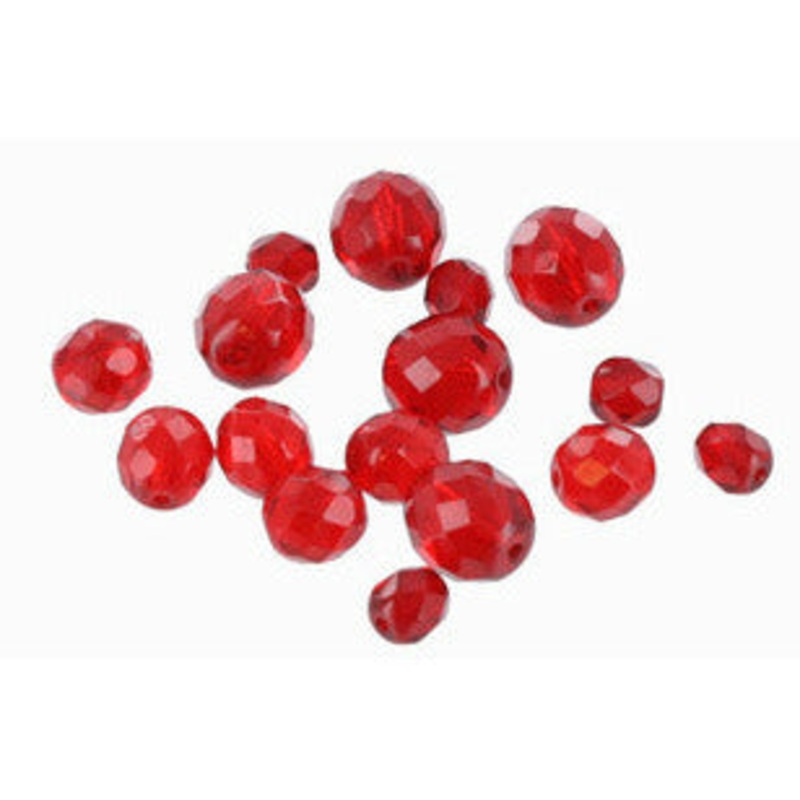 TOP BRASS CZECHOSLOVAKIAN GLASS BEADS 8mm Crystal