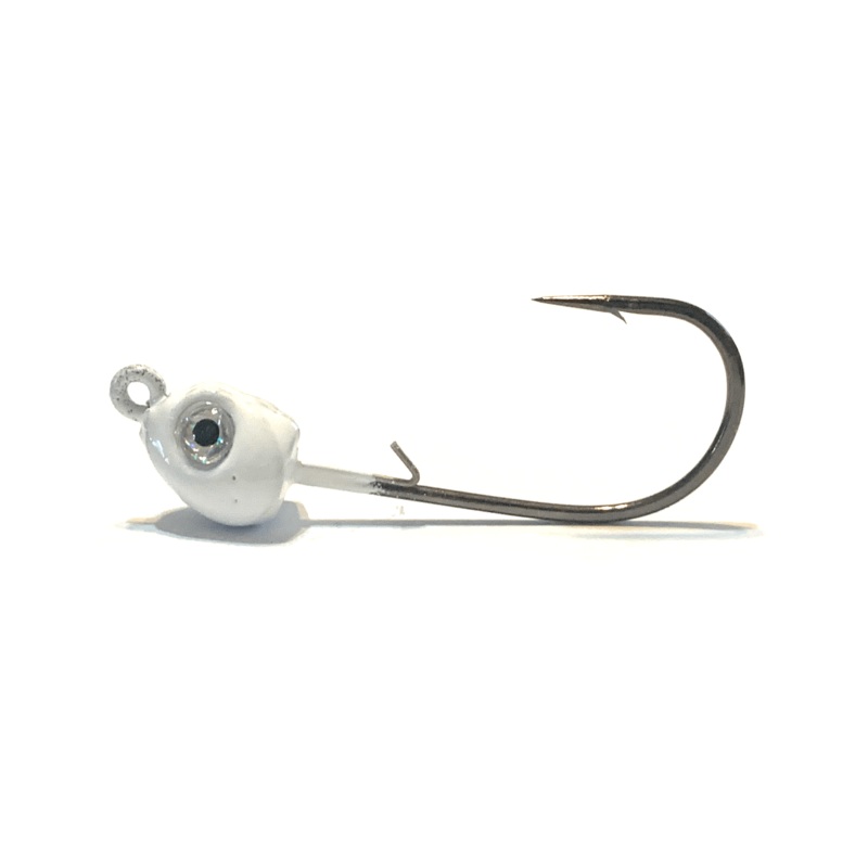 White J-Slammer Saltwater Jig Heads 3pk 1/8oz