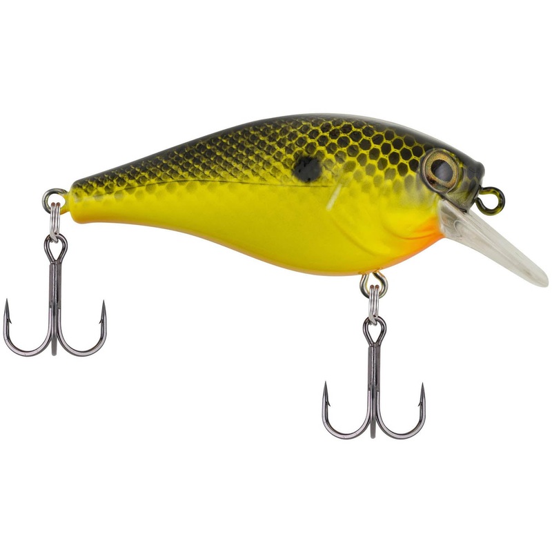 Berkley SquareBull 2 3/4 inch Shallow Squarebill Crankbait Black Chartreuse