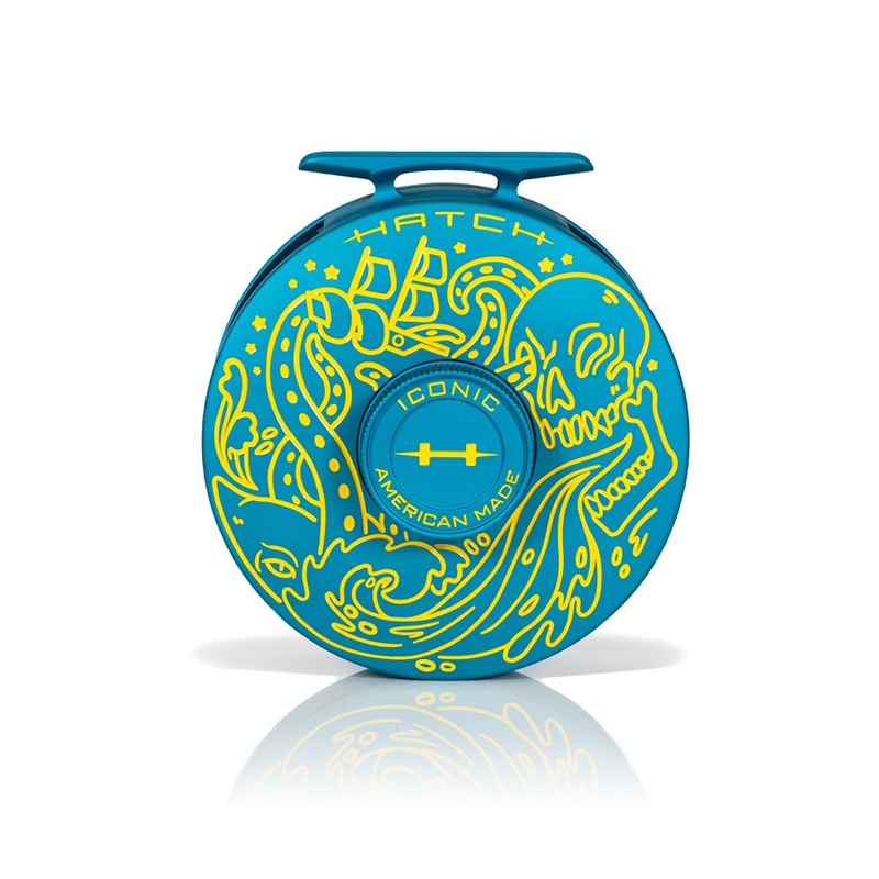 Hatch Iconic Plus – Limited Edition – Kraken 7 Plus | Large Arbor Ocean-Blue Turquoise / Yellow