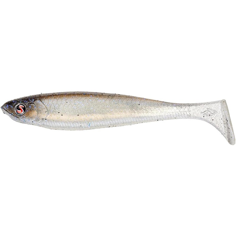 River2Sea D Walker Soft Paddle Tail Swimbait Electric Shad 4 3/4 inch