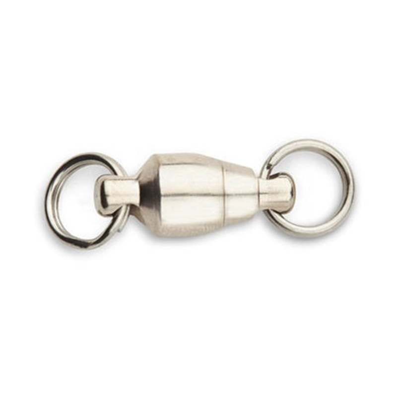 Sampo Ringed Swivel Nickel 1 – 10 pound – 3 pack