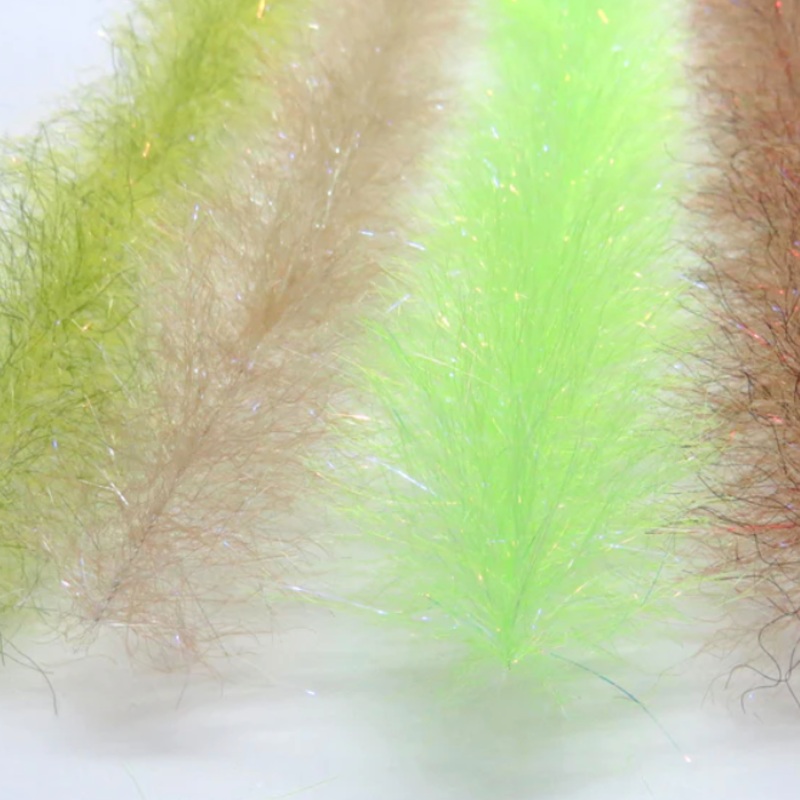 RD Fly Fishing Flash Blend Baitfish Brush 2″ White