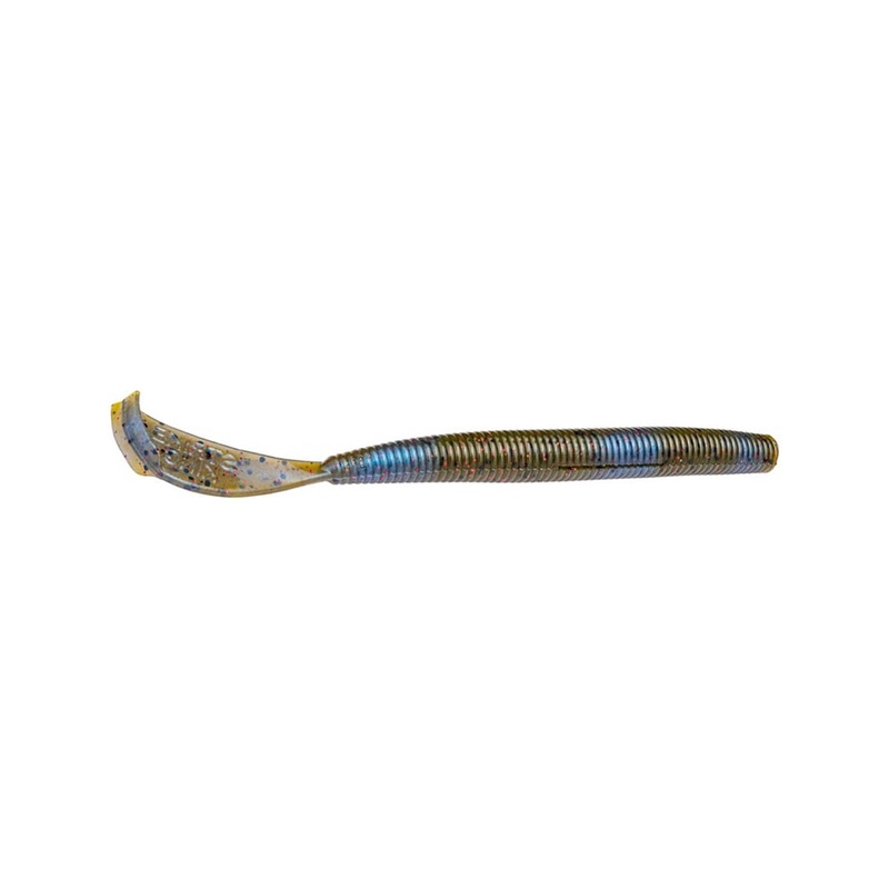 Strike King Rage Cut R Worm 6″ Tequila Sunrise Orange Flake