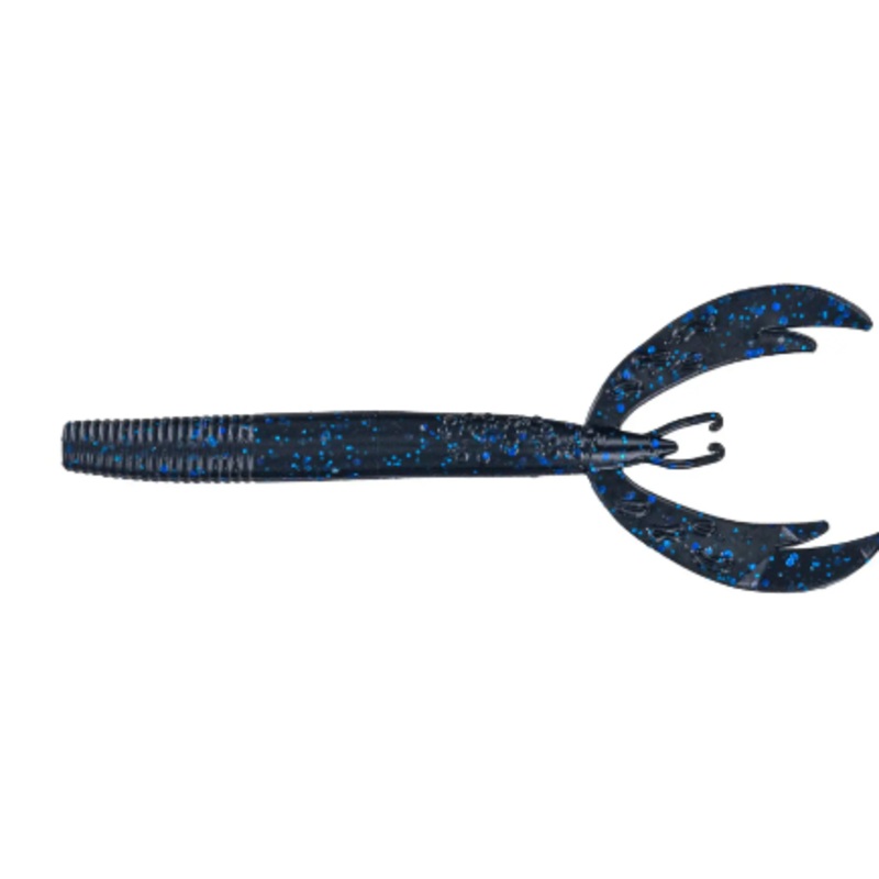 Big Bite Baits Scentsation Quarantine Craw 4.25″ (9 Pk) Black Blue Flake*