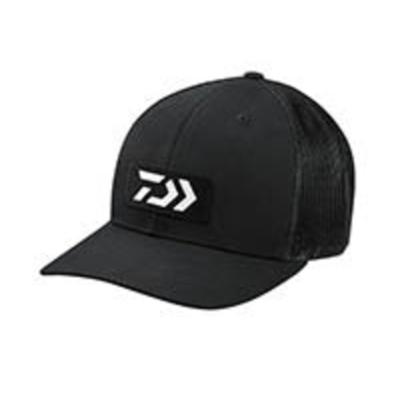 Daiwa Trucker Hat With Rubber Logo Grey/Black
