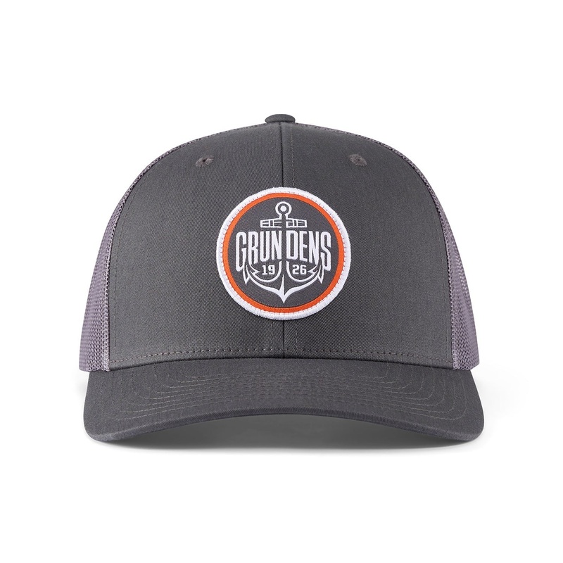 Grundens Logo Anchor Trucker Hat