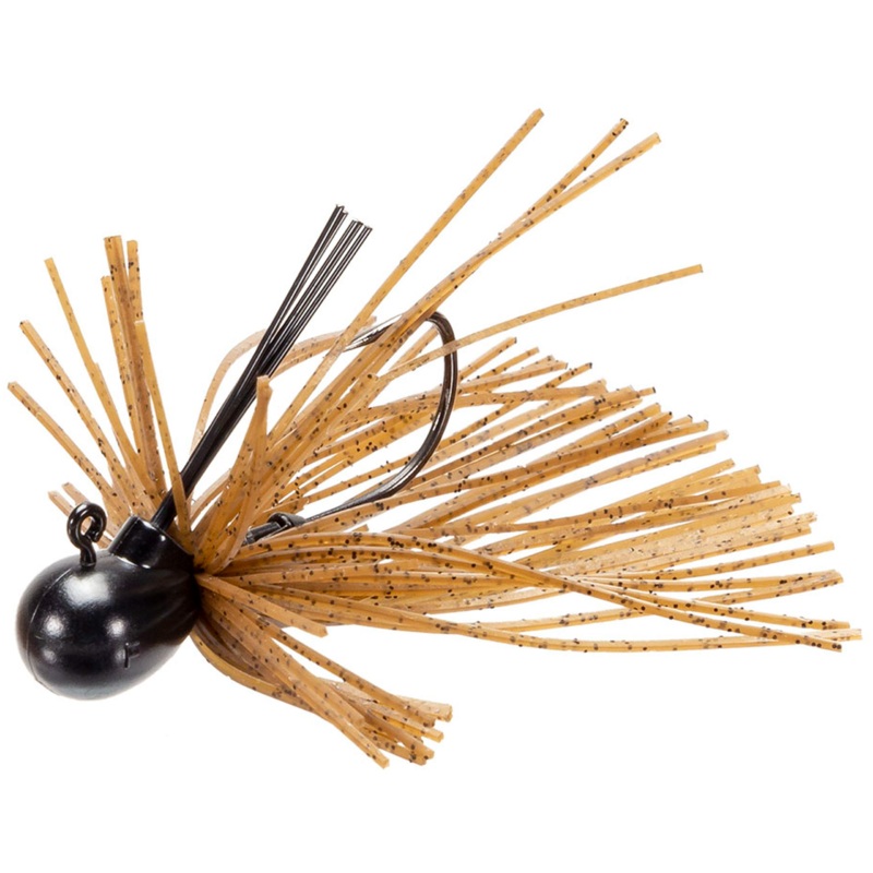 KEITECH TUNGSTEN GUARD SPIN JIG Dark Green Pumpkin PP 1/8 oz