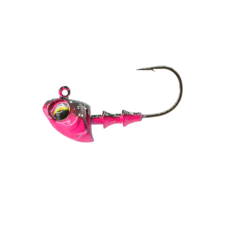 6TH SENSE CRAPPIE JIG HEADS Black Rose 1/8 oz – #4 hook