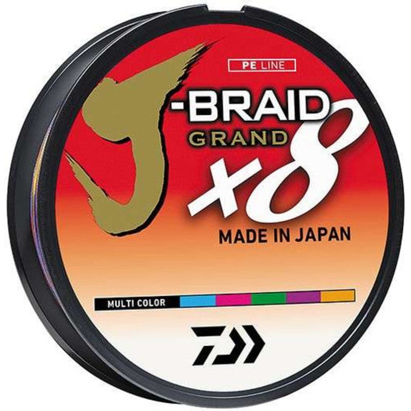 Daiwa J-Braid x8 Grand 8 Strand Line 15lb 550yd Multicolor