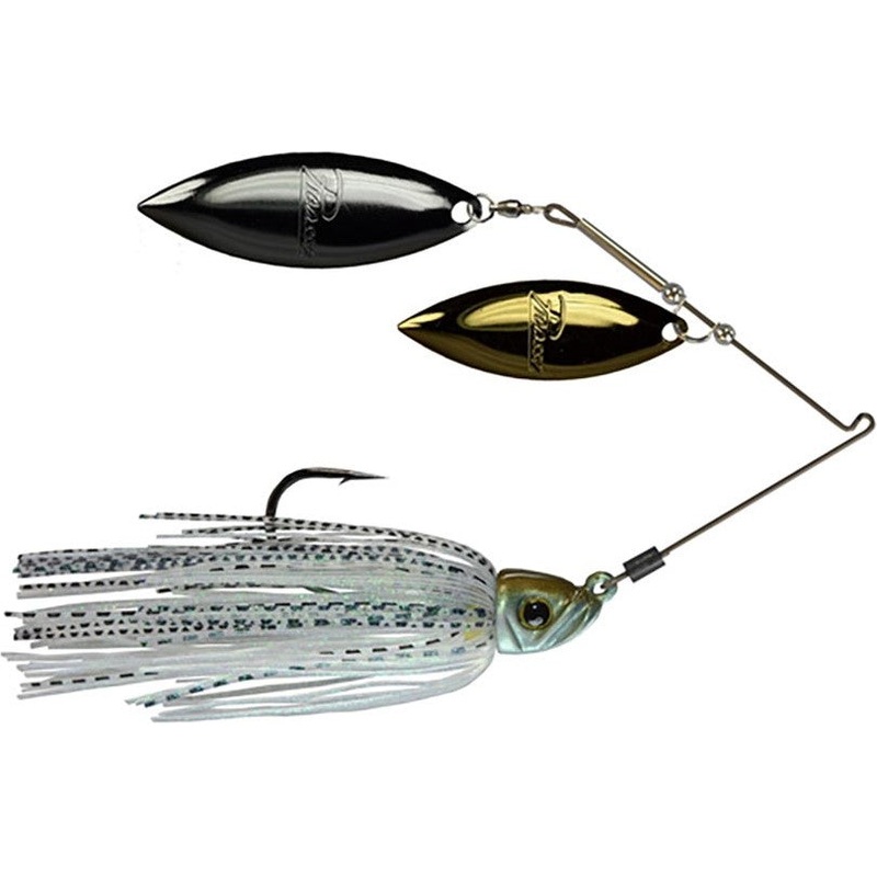 Picasso Lures Titanium Pro Double Willow Spinnerbait Big Sexy – Gold & Nickel Blades 1/2 oz