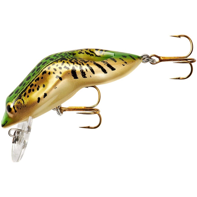 Rebel Teeny Wee Frog 1 1/2 inch Ultralight Waking Crankbait Chartreuse Frog